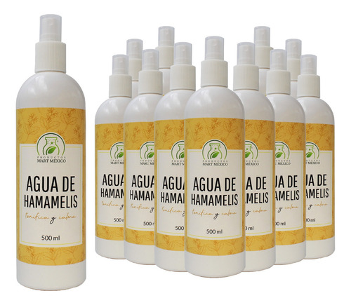 Agua De Hamamelis Hidratante Facial (500ml) 12 Pack Momento De Aplicación Día/noche Tipo De Piel Todo Tipo De Piel