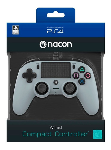 Mando Ps4 Nacon Controller Wired Compact Grey