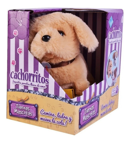 Peluche Perro Camina Ladra Y Mueve La Cola Art 6318