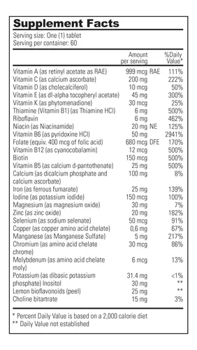 Multi Student 60 Tabs (sunvit Life) Multivitaminico
