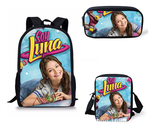 Mochila Para Niña Soy Luna De Tres Piezas De Gran Capacidad