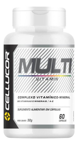 Multivitamin 60 Cápsulas Cellucor Sabor Sem Sabor