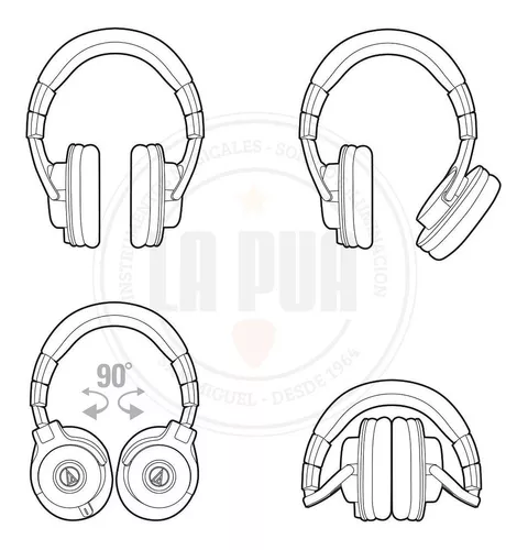 Audio-Technica ATH-M40X - Auriculares de diadema cerrados, negro