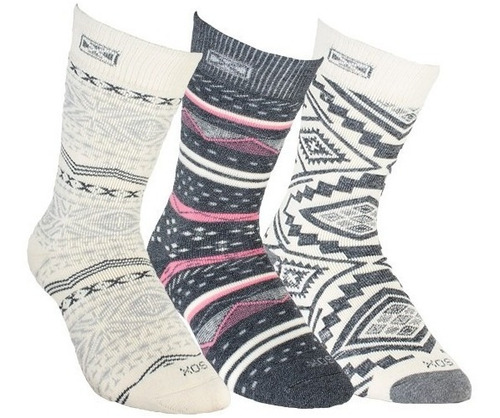 Imagen 1 de 8 de Medias De Abrigo Sox Térmica Puño Doble Pack X 3 Pares