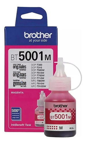 Botella Tinta Brother Magenta 5001 T300 T500 T700 Original 