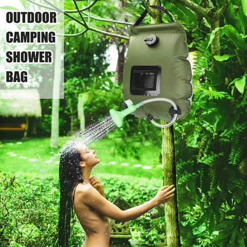 Bolsa Ducha Solar Portátil Camping Playa Aire Libre 20 Ltrs