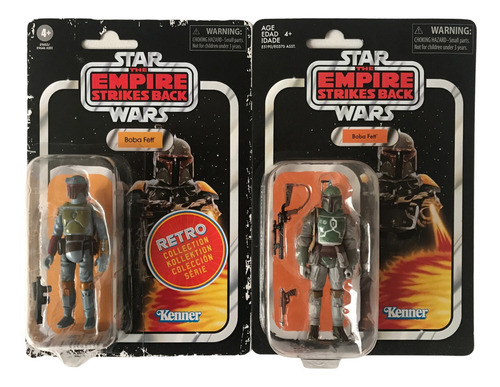 Boba Fett Evolucion Vintage A Moderno Lote 2 Figuras Hasbro (Usado)