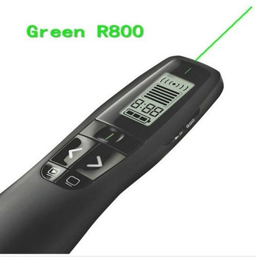 Imagen 4 de 4 de Puntero Logitech Profesional R800 Negro Pantalla Lcd + Bolso