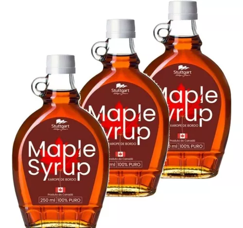 Xarope Bordo 100 Por Cento Pure Maple Syrup 250ml