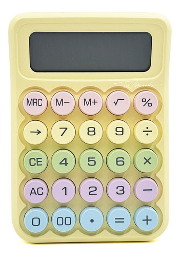 Calculadora Escritorio Boton Redondo Aesthetic 12 X 14 Cm