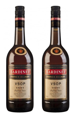 Brandy Cognac Bardinet Vsop X750cc Frances X2 Unidades