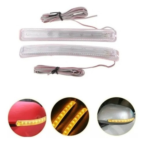 X2 Led Intermitente Espejo Retrovisor Lateral Auto Tunning