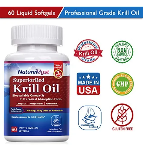 Suplemento De Aceite De Krill Naturemyst 60 Cápsulas Blandas