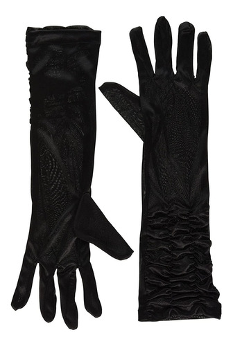 Rubie S Costume Co Negro Stretch Satin Codo Glove Traje