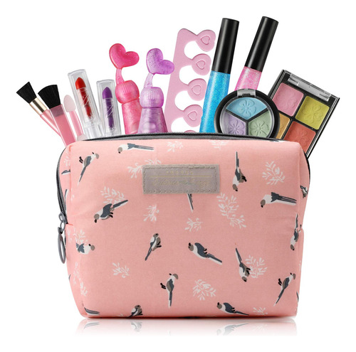 Kit De Maquillaje Para Nias Con Bolsa De Cosmticos, Juguetes