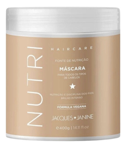 Máscara Condicionadora Nutri Jacques Janine 400g Nutrição