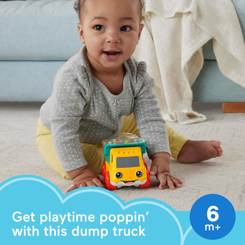 Fisher-price Baby Toy Poppity Pop Dump Truck Push-along V...