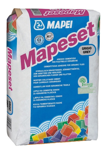 Pegamento Para Ceramica Mapeset Gris Mapei 25 Kg