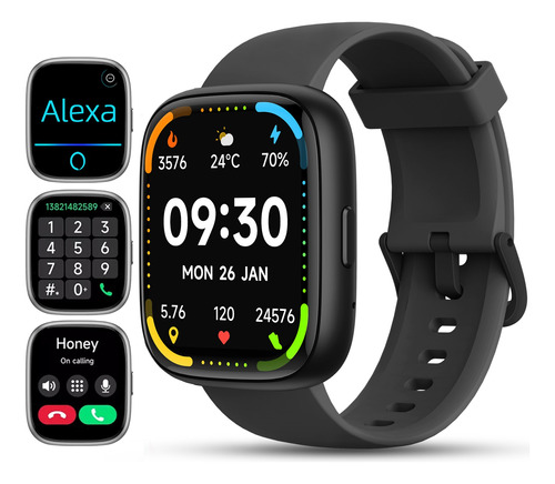 1.85'' Smartwatch Reloj Inteligente Llamadas Bluetooth Alexa