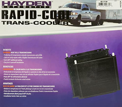 Hayden Automotive 679 Enfriador De Transmisión De Placa Y