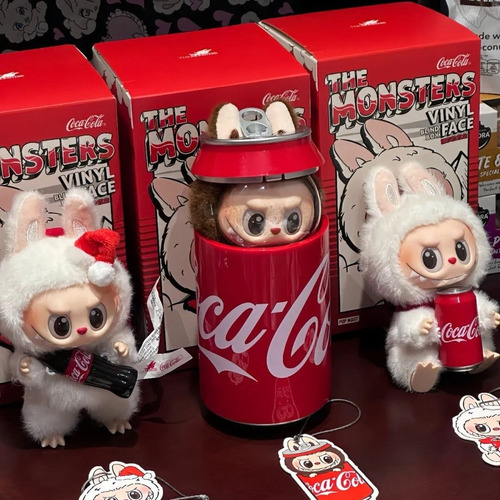 Peluche Infantil De Monstruo De Coca-cola Labubu De Pop Mart