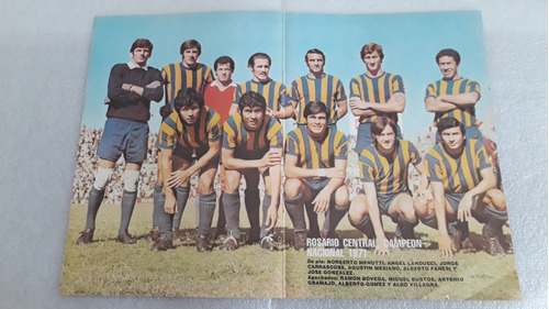 Póster Rosario Central Campeón Nacional 1971