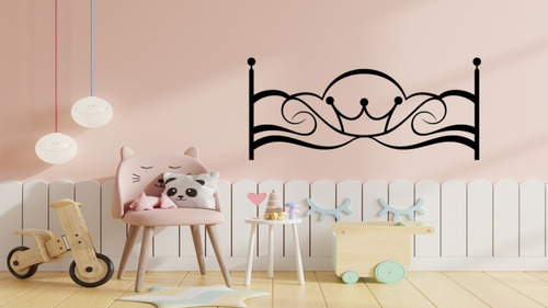 Vinil Decorativo Cabecera De Princesa Para Pared Cuarto 2039