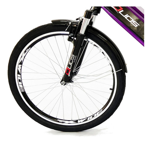 Imagem 2 de 5 de Bicicleta Elétrica Bateria De Lítio 48v 13ah Confort Violeta