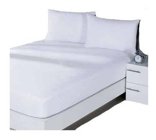 Protector Colchón Impermeable King Size Blanco Concord