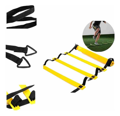 Kit De Entrenamiento Conos+escalera+paracaida+aros Deportes