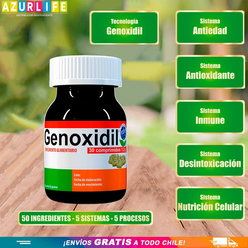 Imagen 2 de 7 de Pack Trimestral Genoxidil 100% Natural Nrf1 | Nrf2