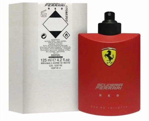 Ferrari Scuderia Red Tradicional EDT para masculino