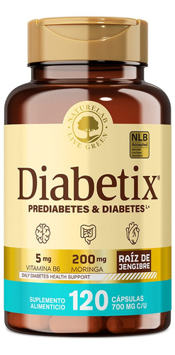 Suplemento Control Glucosa Prediabetes Y Diabetes Diabetix® Sabor Sin sabor