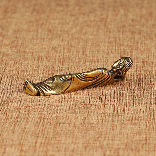 Estatua Retro Dorada De Buda Amitabha Acostado, 3 Escudos De