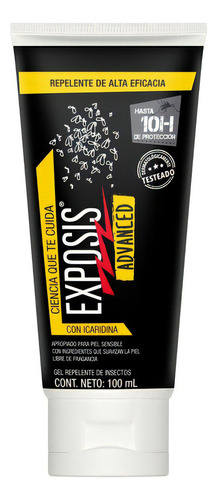 Gel repelente de insectos exposis Advanced envase de 100ml