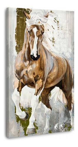 Canvas | Mega Cuadro Decorativo | Caballo Abstracto | 90x60