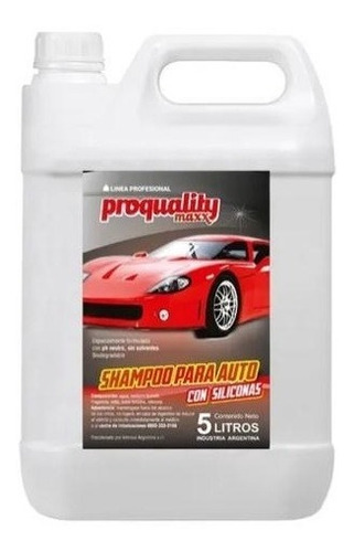 Shampoo Espuma Para Auto Con Siliconas Proquality 5 Lts