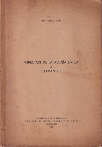 Aspecos De La Poesia Lirica De Cervantes