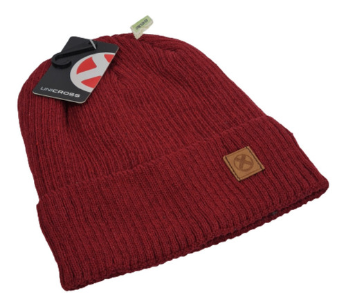 Gorro Tejido Unicross Forrado Tipo Corderito Hombre Invierno