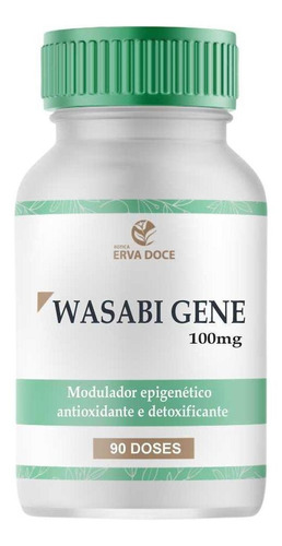 Wasabi Gene 100mg 90 Capsulas Sabor Sem Sabor