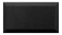 Comprar Azulejo Acuarela Subway 10x20 Biselado Negro Brillante