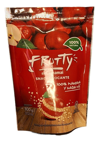 Snack Manzana Roja Deshidratada Frutty 100 Grs