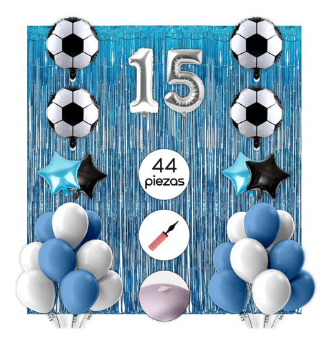 Combo Globos De Belgrano Deco Cumpleaños Super Completo 15 Set Cumpleaños