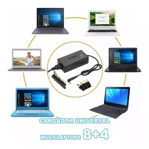 Cargador Universal De Laptops 12 Conectores 1224v 96w