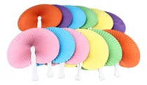 Comprar Abanicos De Mano Plegables 12 Piezas De Abanicos De Papel