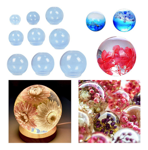 Juego De 3 Moldes De Bolas De Silicona Con Forma De Bola