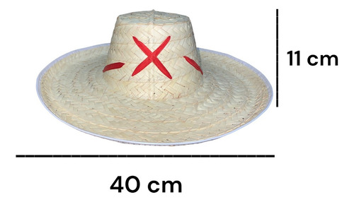 5 Sombrero Michoacano Palma Adulto Liston Mexicano