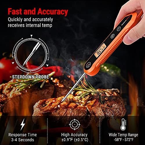 Termómetro De Carne De Lectura Instantánea Digital