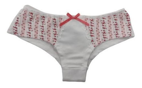 Bombacha Culotte Algodon Estampado Moño Coramina Ot451