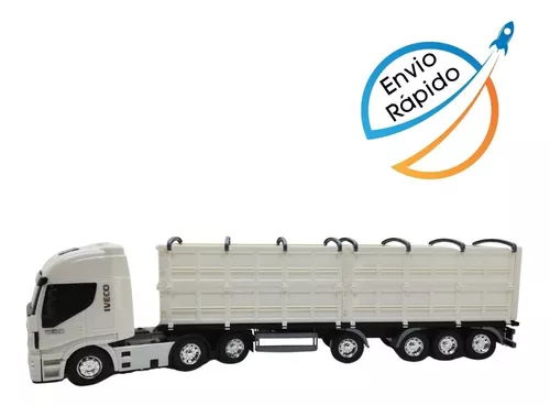 Caminhão Graneleiro Miniatura Brinquedo Iveco Hiway Laterais